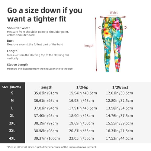Leggings hawaianos con bolsillos que evitan el calor al entrenar 5