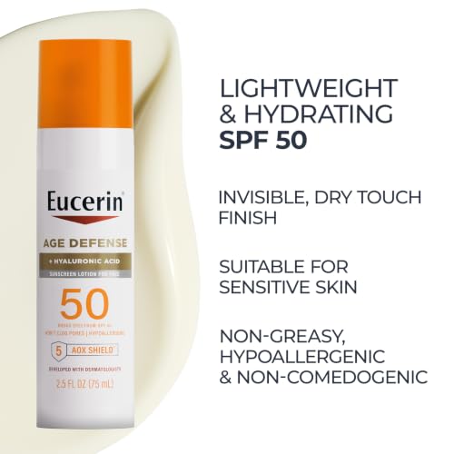 Eucerin Sun Age Defense Face Sunscreen Lotion SPF 50, 2.5 FL OZ - image 6