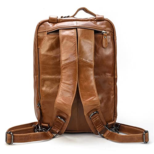 Haitpant Men Business Briefcase Genuine Leather Laptop Handbag Multifunctional Cowhide Shoulder Messenge Tote3