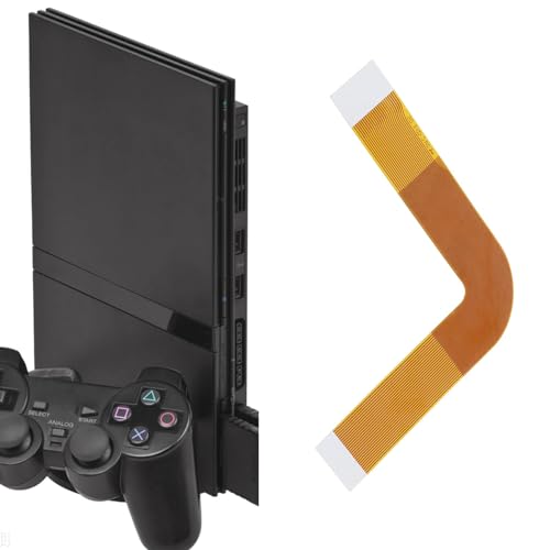 Image of SING F LTD 4pcs Slim Laser Flex Ribbon Cable Copper Compatible with PS2 Slim SCPH-70000x SCPH-75000x SCPH-77000x SCPH-79000x Consoles with Double Sided Tape