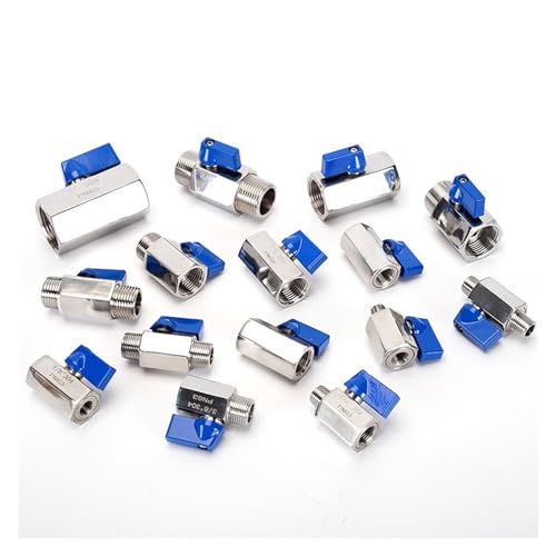 Válvula de bola neumática de acero inoxidable SS304 con manija de metal manual ultra resistente