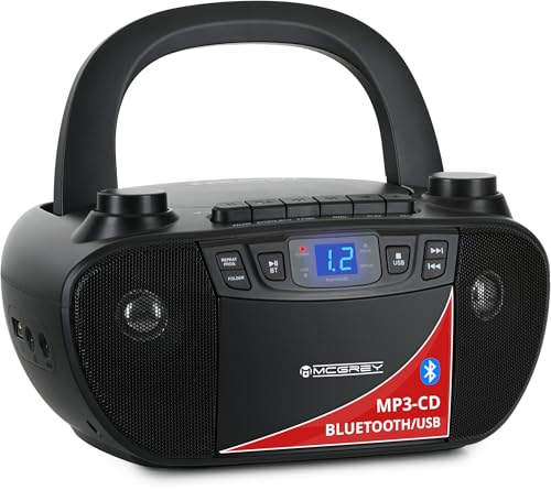Beatfoxx CDB 1016U BK Boombox cassette, reproductor CD, radio, Bluetooth y USB   grabador, entrada AUX, salida auriculares   funcionamiento por cable o 6 pilas