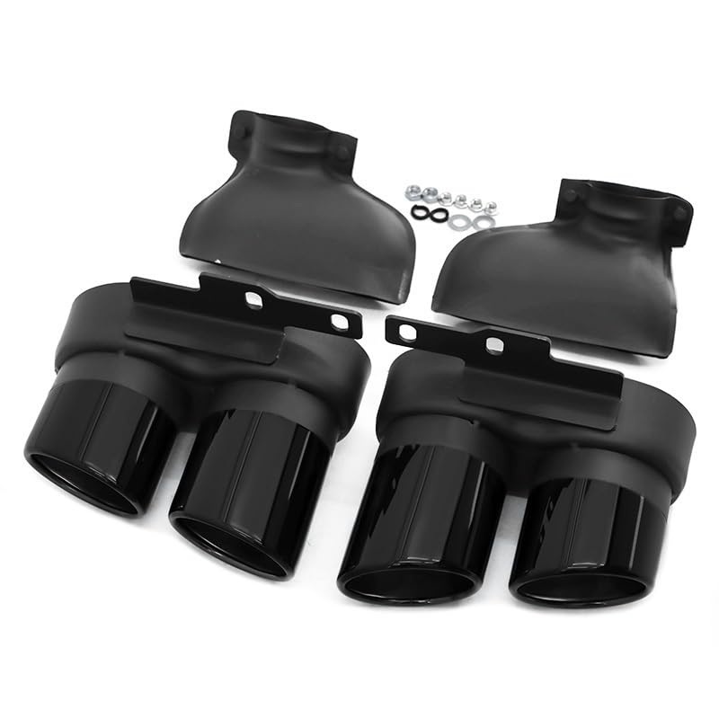 Silencieux d'échappement noir S6 S7 pour Audi A6 A7 2019-2024