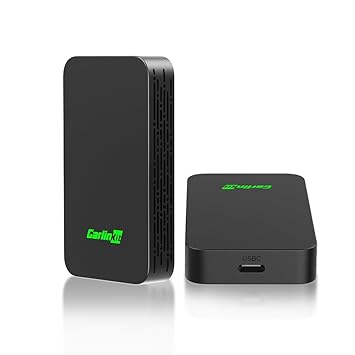 CarlinKit 5.0 Wireless CarPlay Adapter,Wireless Android Auto Adapter for OEM Wired CarPlay/Wired Android Auto Car 2023 Upgrade Version CPC200-2air Realize Wired to Wireless,5G WiFi,OTA Upgrade