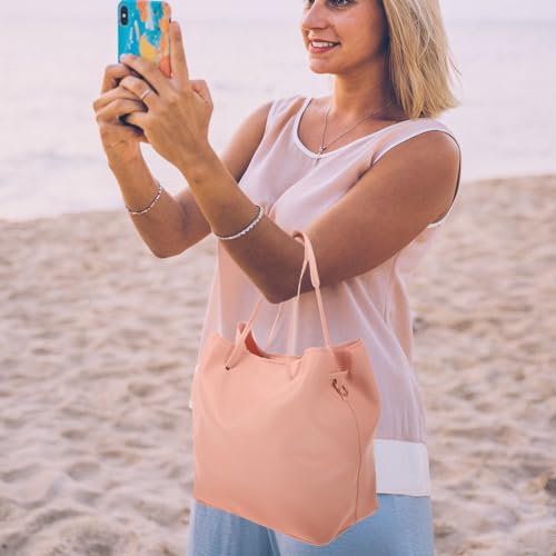 Conjunto de 4 bolsos para mujer GALPADA: tote, clutch y más, en poliuretano, versátiles para uso diario, viaje y trabajo miniatura 7