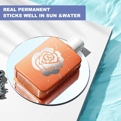 Image of HTVRONT Silver Chrome Permanent Vinyl - 12 inch x 10FT Mirror Metallic Silver Adhesive Vinyl Compatible with Cricut Cutting Machine - Easy to Weed & Transfer Silver