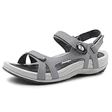 Gold Pigeon Shoes |SIGNATURE| Sandales de marche ergonomiques et confortables pour femme, gris, 10-10.5