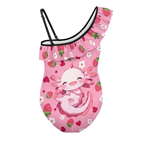 Yzaoxia Girls Swimsuit One Piece Bathing Suits for Kids Tankini Swimwear Tummy Control Swim Wear 3-14Y2