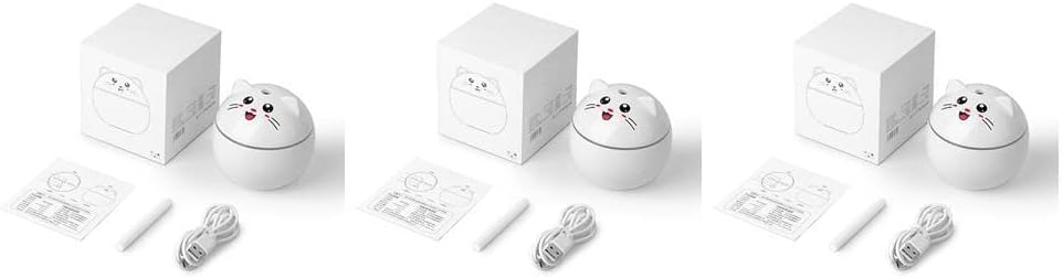 Air Humidifier 3 Set of Air Humidifier 300ml 2W Portable Travel LED Aroma Diffuser with Night Light Cartoon Decoration Spray Mist Maker for Household