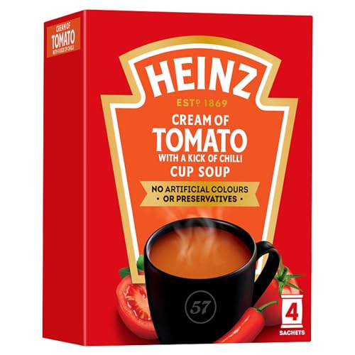 Heinz Cream of Tomato with Chilli Cup Soup 4 x 22.5g (90g)