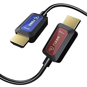 Glasvezel HDMI kabel 10M, 48Gbps High-Speed HDMI 2.1 kabel 8K@60Hz 4K@120Hz Dolby/Dynamic HDR/HDCP 2.3/eARC 8K Fiber One-Direction HDMI kabel Compatibel met Blu-ray/TV Box/HDTV/Projector