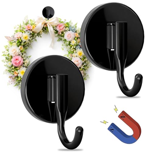 Magnetic Wreath Hangers for Front Door 2-Pack Magnetic Wreath Hooks