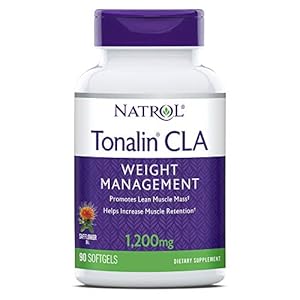 Natrol, Tonalin CLA, safflower olie, 1200 mg x90 softgels