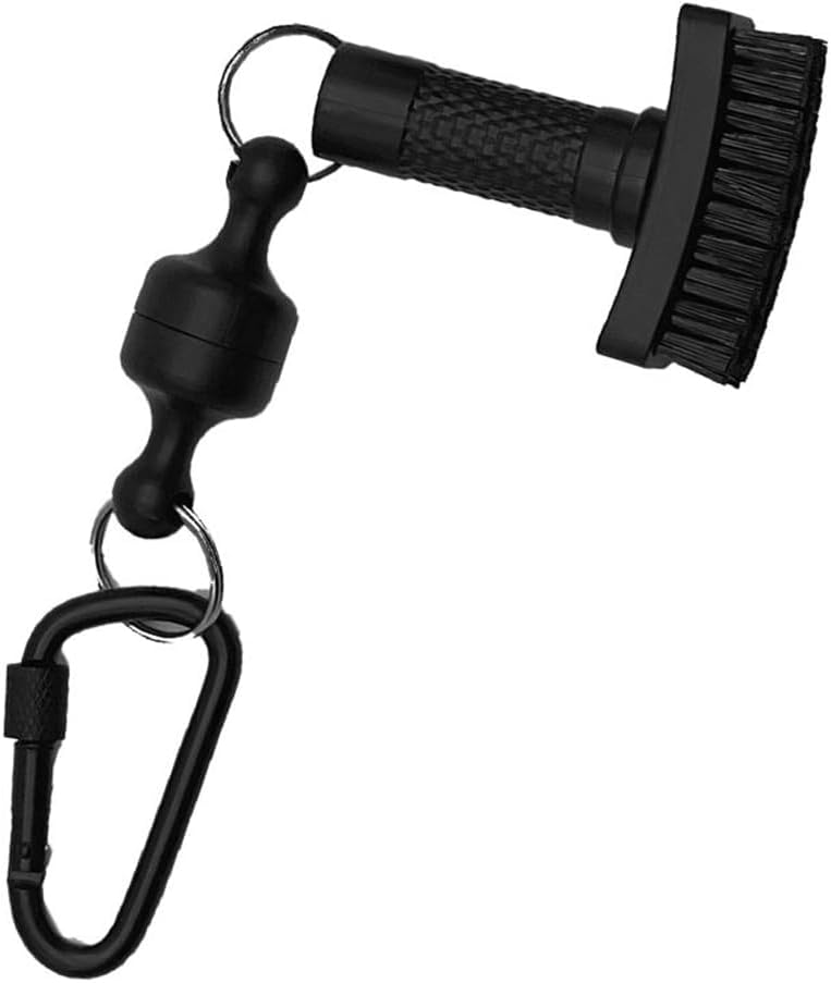Mini Golf Club Brush, Golf Accessory, Magnetic Quick-Release Groove Cleaner, Golf Club Cleaning Brush