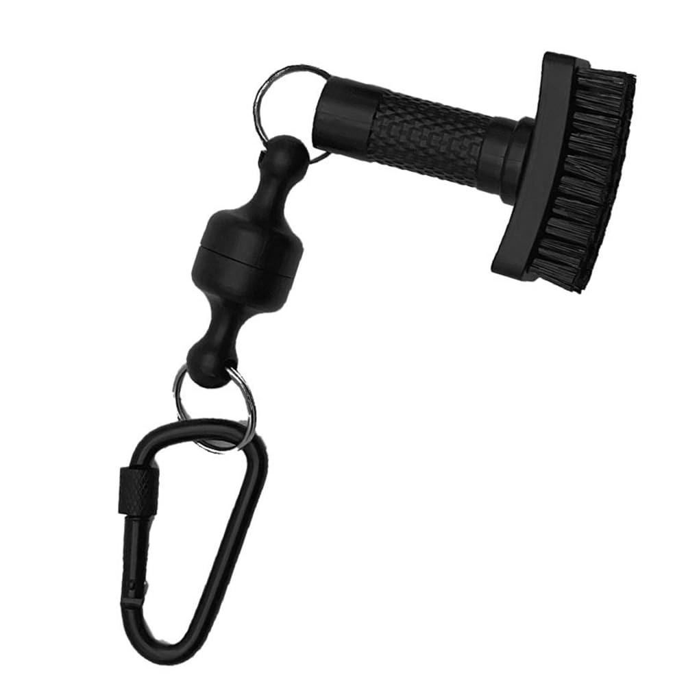 Zillesase Golf Club Brush Belt-Loop Magnetic Cleaner On Course Anytime