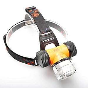 WESLITE Duikkoplamp, 1800 lumen, professionele duikkoplamp met led-waterdichte koplamp, onderwaterduikkoplamp, voor duiken, jacht, vissen (wit en geel licht)