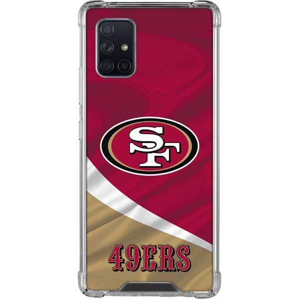 Skinit Clear Phone Case Compatible with Galaxy A71 5G - Officially Licensed NFL San Francisco 49ers Design
