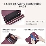 Roulens Small Crossbody Phone Bag for Women,PU Leather Mobile Phone Bags Card Holder Purse and Handbags,Shoulder Bag with Adjustable Strap - Image 5