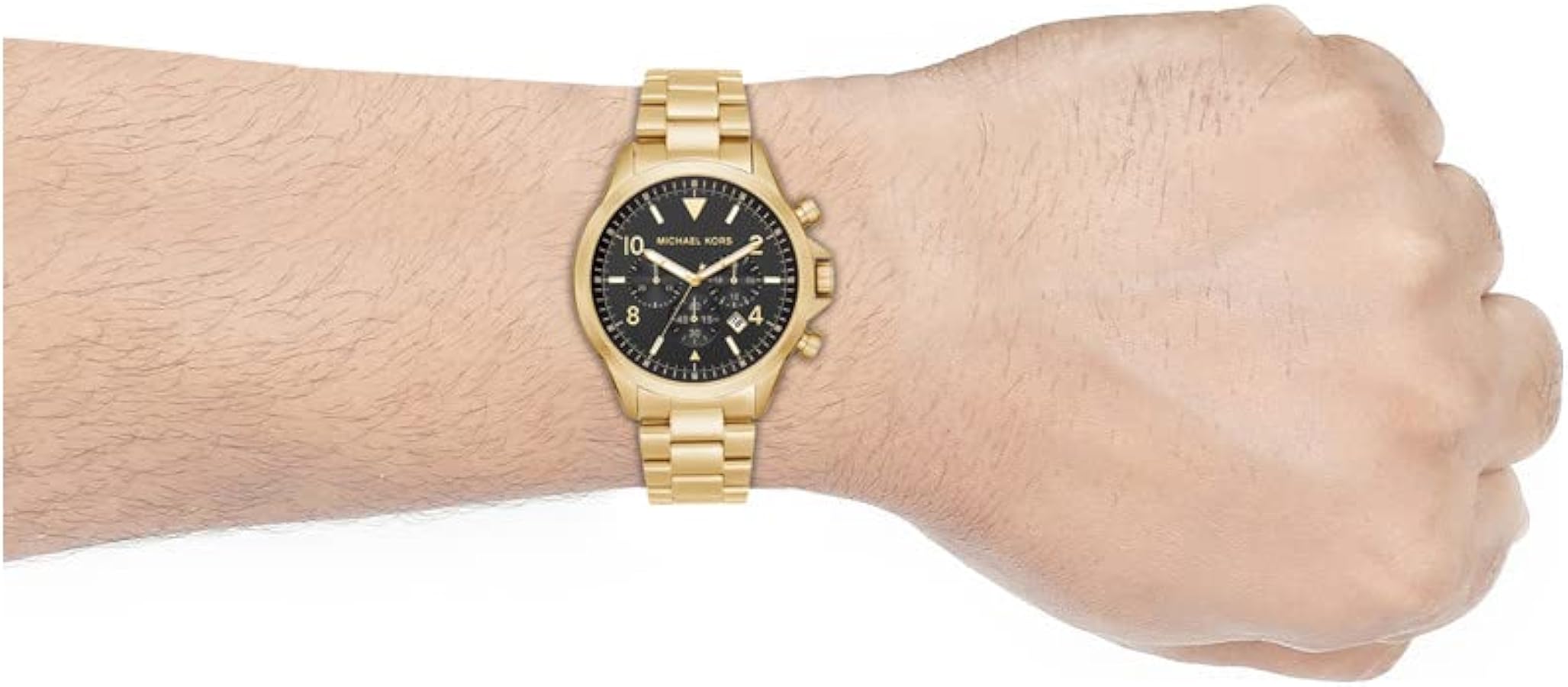 MICHAEL KORS クロノグラフ NEW Genuine MICHAEL KORS Ritz Chronograph Crystals Gold 37mm
