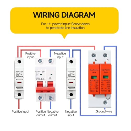 Dispositif de protection contre les surtensions AC 2P SPD 275V 40KA