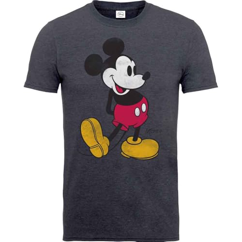 T-shirt Mickey Mouse Vintage anthracite taille M au tombé impeccable