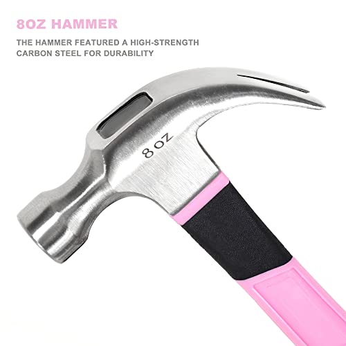 Fastpro 14-Piece Pink Tool Kit, Hand Tool Set For Women, Household Tools For Home Maintenance & Repairing，Diy Tools With Small Tool Bag #TOP3