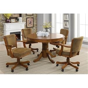 Coasterhomefurnishingsmitchell5piece3in1gametablediningsetamberandolivebrown Urban Country Home Decor Coaster home furnishings mitchell 5 piece 3 in 1 game table dining set amber and olive brown urban country home decor