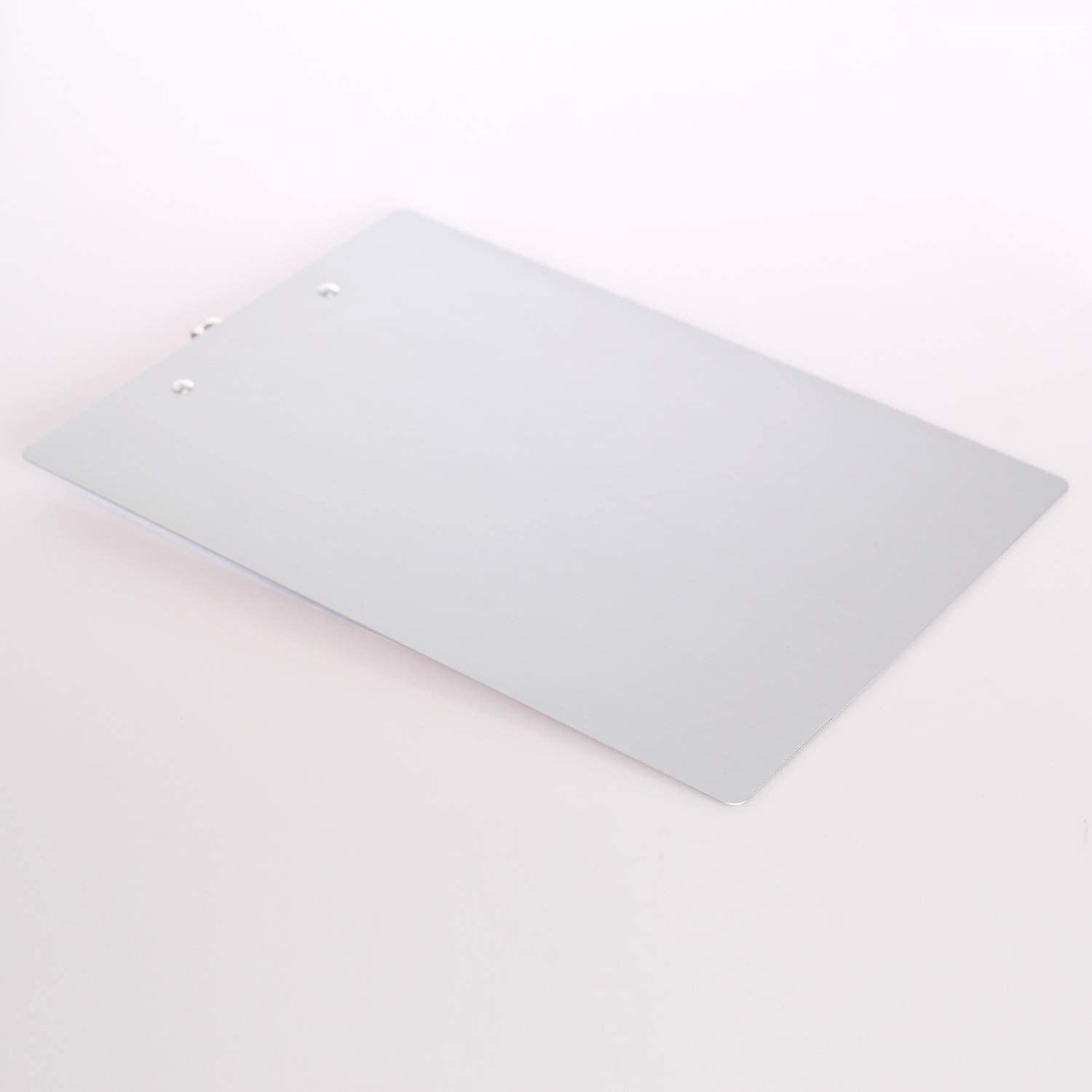 TUKA 6x A4 Porte-bloc en Aluminium, avec Pince, Haute Résistant Planchettes en Aluminium de Haute Qualité, Idéal pour le Travail Quotidien, Clip Planches 6er Pack en Couleur Argent, TKD8025-silver-6x