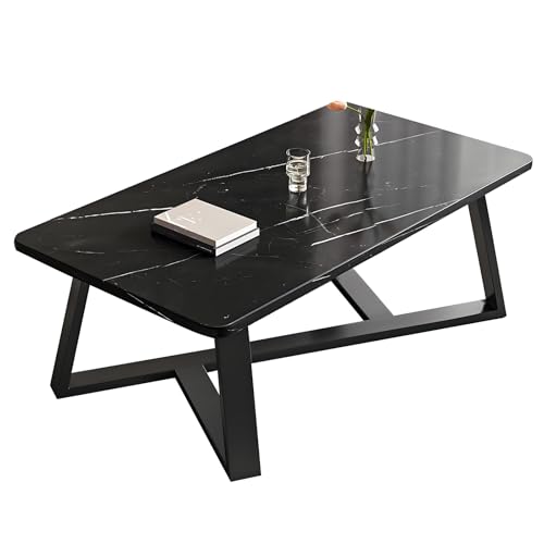 Mesa de Centro de Piedra Simple con Gran Superficie Mesas Modernas para Sala,...