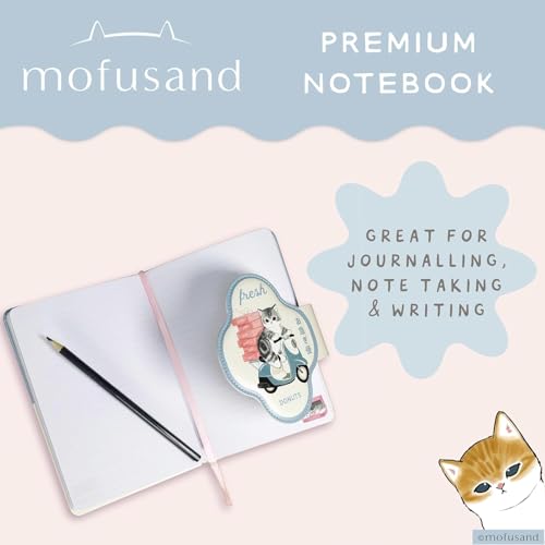 Mofusand Carnet de notes : fini les pages cornées grâce à la couverture douce et sangle magnétique - 3