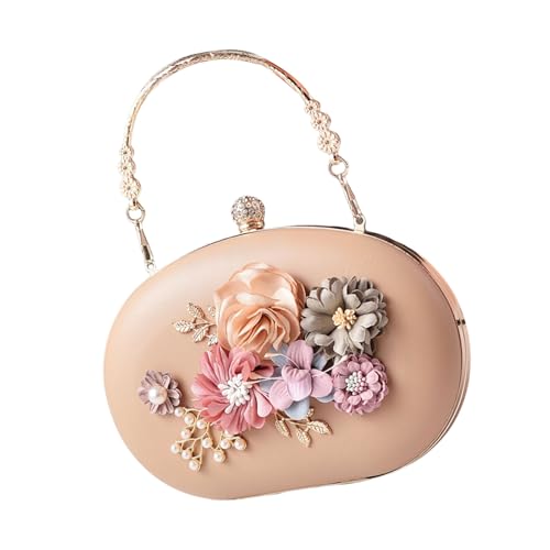 Sac de soirée floral chic avec chaîne élégante pour mariages et cérémonies chic