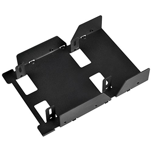 Convertisseur de Baie 3,5 vers 3 x 2,5 SilverStone Rack Disque Noir