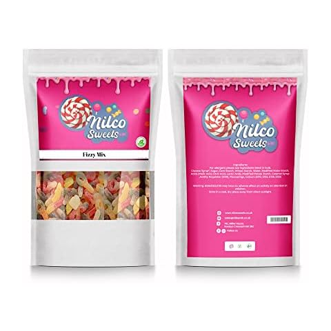 Nilco Sweet Pick & Mix Sweets Classic Traditional Retro Candy Fizzy Mix 100 Gram to 800 Gram (200 Gram) Cover