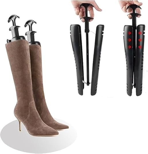 Boot Tree Automatic Long Boot Holders Knee High Boots Shapers Black Boot Stretchers for Womens and Mens Shoes