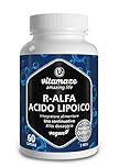 Acido Alfa Lipoico Capsule ad Alto Dosaggio, 200 mg per Capsula, Vegan, 60 Capsule per 2 Mesi, Forma Naturale di Acido Tiottico, Antiossidanti Integratore Alimentare senza Additivi Inutili
