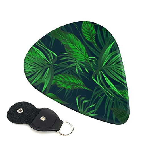 Green Tropical Plant Lot de 6 médiators pour guitare acoustique, guitare électrique, basse, ukulélé – fins, moyens et… - Les Beatles, Paul McCartney, John Lennon, RIngo Starr, George Harrison Green Tropical Plant Lot de 6 médiators pour guitare acoustique, guitare électrique, basse, ukulélé – fins, moyens et…