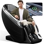 iBooMas Massage Chair Full Body, Shiatsu Zero Gravity Massage Chairs with 24 Auto Modes + Manual Mode + Airbag Mode + OTA Update, Negative Ions, AI Voice Massage Chair Recliner, P03 (Black)