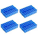 Schraubendreher-Bit-Aufbewahrungsregal, 1/4 Zoll, blau | PVC-Organizer-Halter mit 32 Löchern, 4-teiliges Set für Desktop-Werkzeug