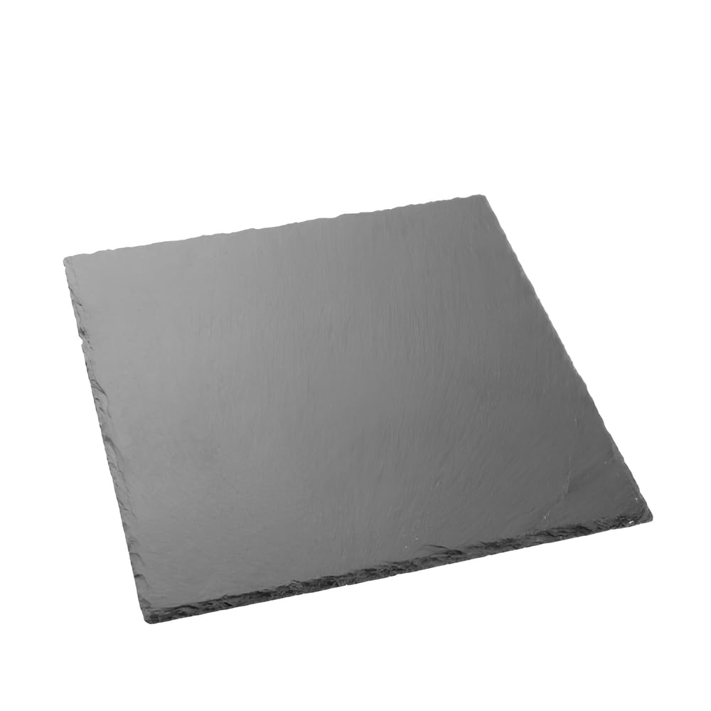 Square Grey Slate Stylish Presentation Cheese Biscuit Serving Party Square Plate Board