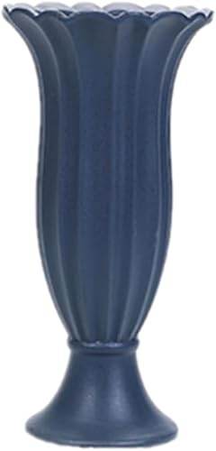 Miniatura 1 de Ceramic Vases Wedding Vases Modern Farmhouse Home Decoration Vases Blooming Flowers, Church,Living Room, Table, Shelf Decor (Medium, Blue)