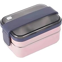 Vagonlife  ift Katmanl  Paslanmaz  elik Beslenme Kab -1200 ml Lunch Box Pembe