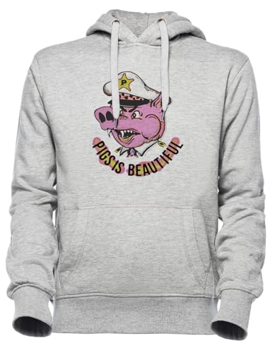 Hoodie men's women's Luxogo gris pour affronter le froid