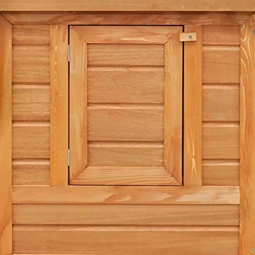 Hasenstall Hühnerstall Hasenstall Kleintierstall mit 1 Legebox Holz – Bild 5