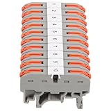 Large champ d'application : convient aux armoires électriques, aux machines, aux tableaux électriques et aux ensembles d'équipements, offrant une solution de connexion fiable pour les installations électriques industrielles et résidentielles, connecteurs sur rail din, connecteurs électriques pour le câblage