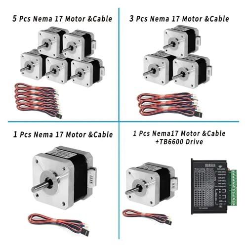 Moteur pas à pas Nema 17 robuste pour remplacer axe imprimante 3D - 2