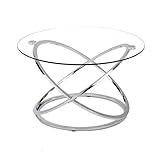 Crea una sensación ligera y abierta en tu hogar con esta mesa auxiliar de café de estilo contemporáneo.