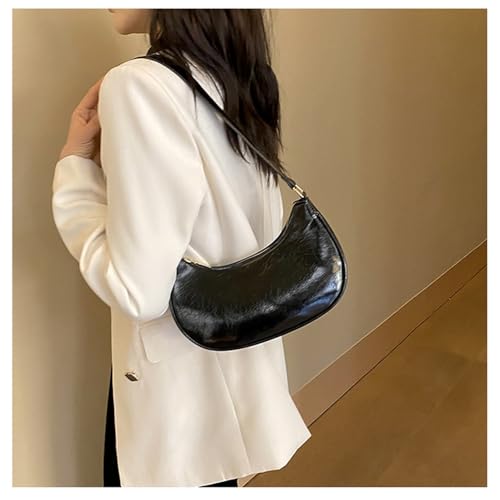 Image of Small Crescent Shoulder Bags for Women, Cute Handbag Mini Clutch Purse Underarm