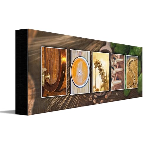 Personal-Prints Craft Brewing or BEER Personalized Name Art Décor Gift | Customized Name Art Present for a Beer Enthusiast or Brewmaster (6