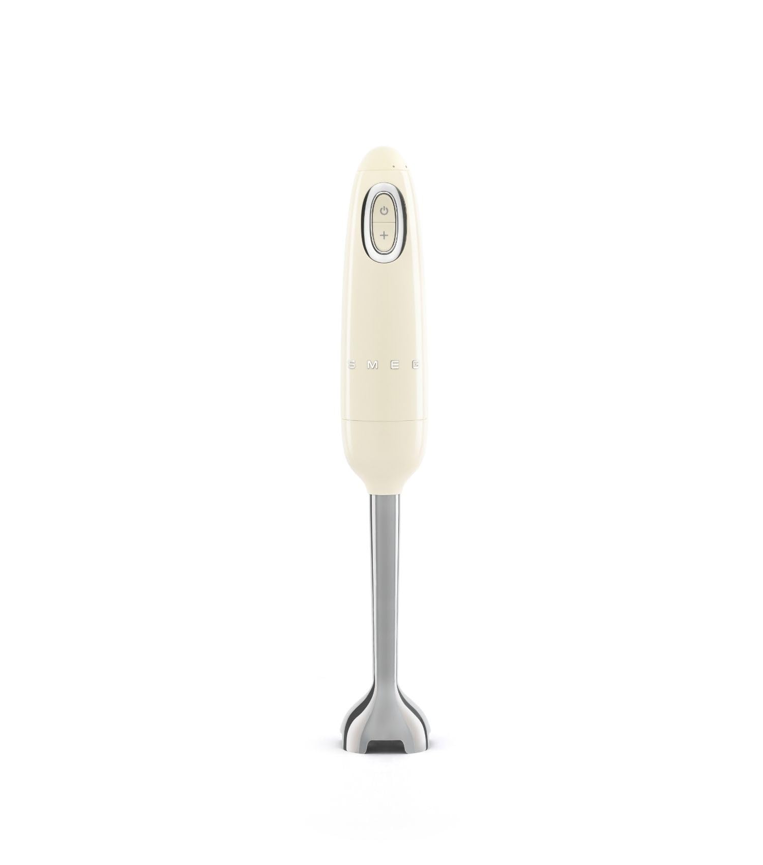 Smeg, Frullatore a Immersione HBF11CREU, Funzione Turbo e Sistema di Taglio Flowblend, con Impugnatura Antiscivolo, Avvolgicavo Integrato, Accessori Non Inclusi, Potenza 700W, Panna