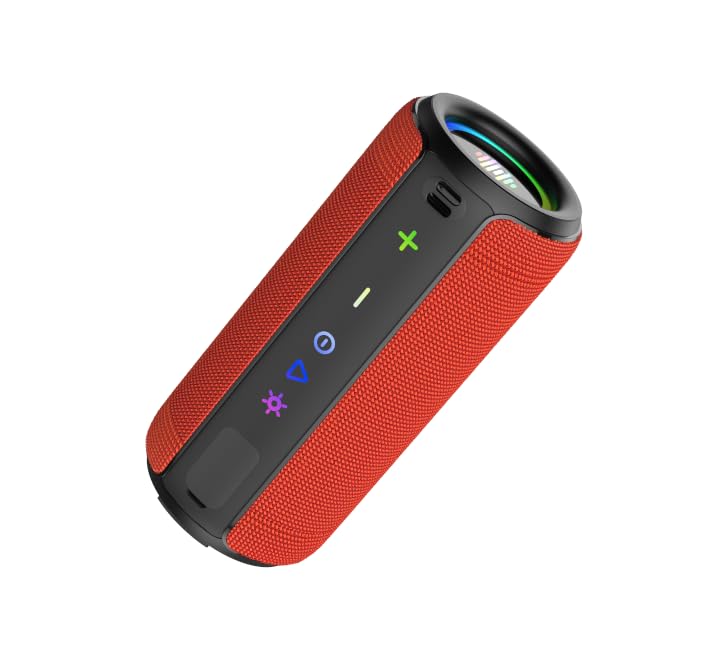TIMU Bluetooth Lautsprecher mit Licht, Bluetooth 5.4 Musikbox, 30W Dual Lautsprecher, Dualen Bass-Treibern, 30 Std Akku, IPX7 wasserdicht, TWS Paarung, AUX, TF Karte, Geeignet Outdoor/Party/Reisen